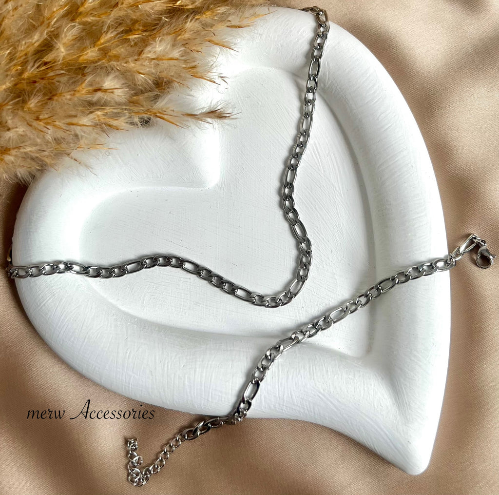 Silver Figaro Necklace