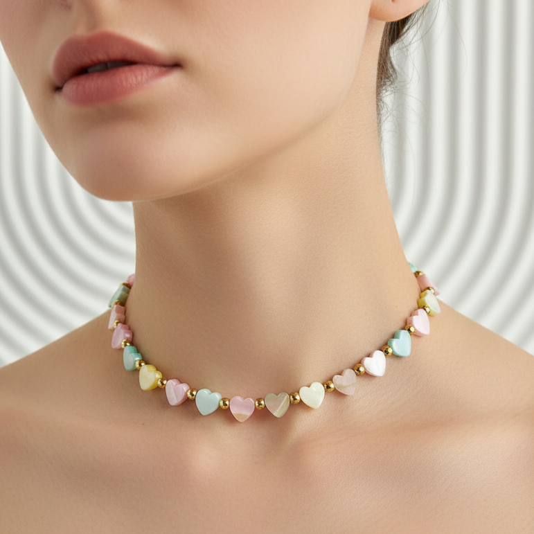 Hearts shell chocker