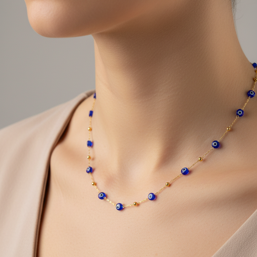 Blue Eyes Necklace