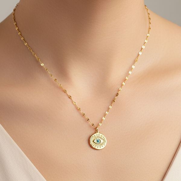 Gold Eye Necklaces