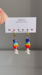 Colorful Fish Stainless Steel Earring