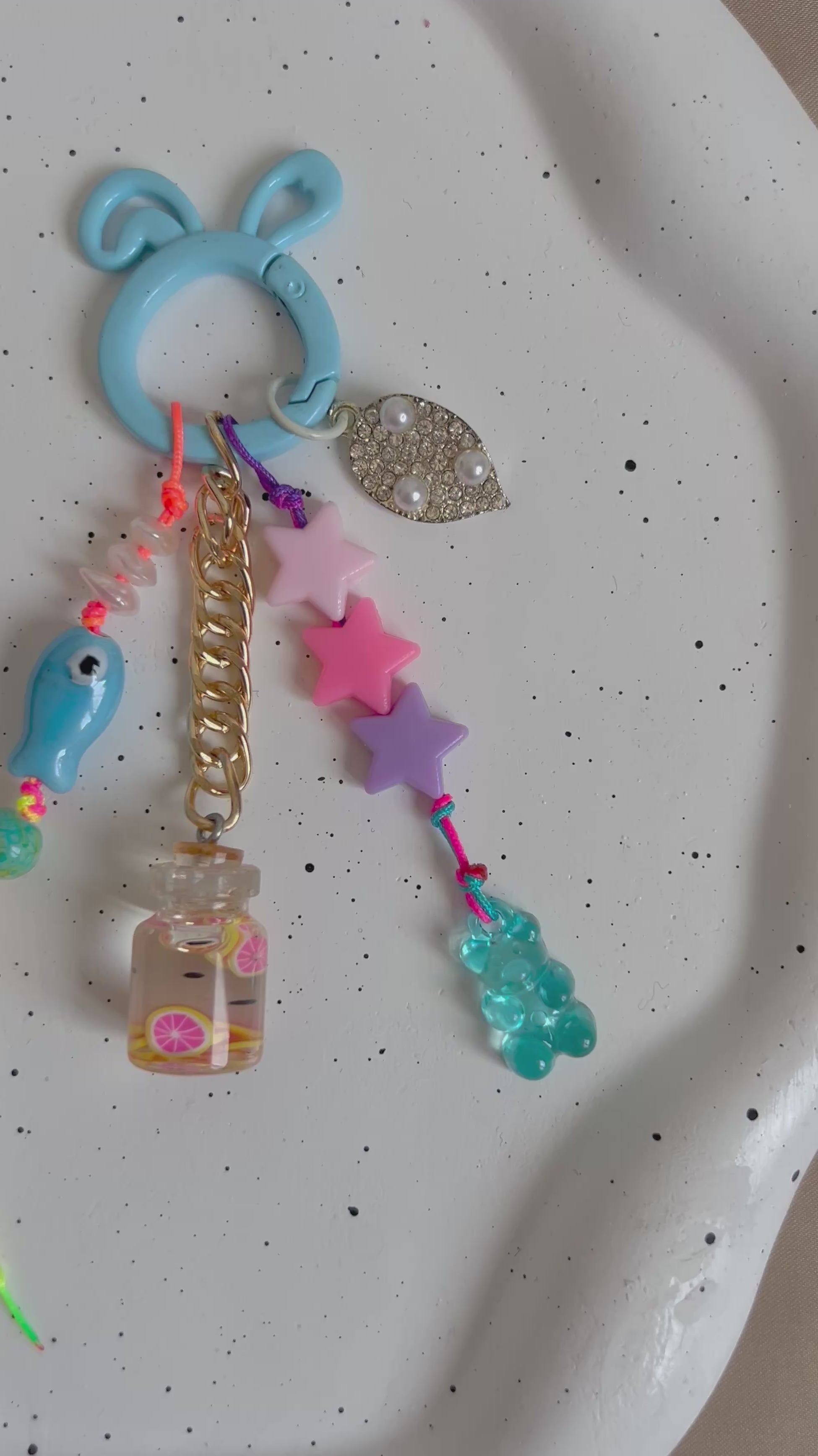 Blue Fish Bag Chain