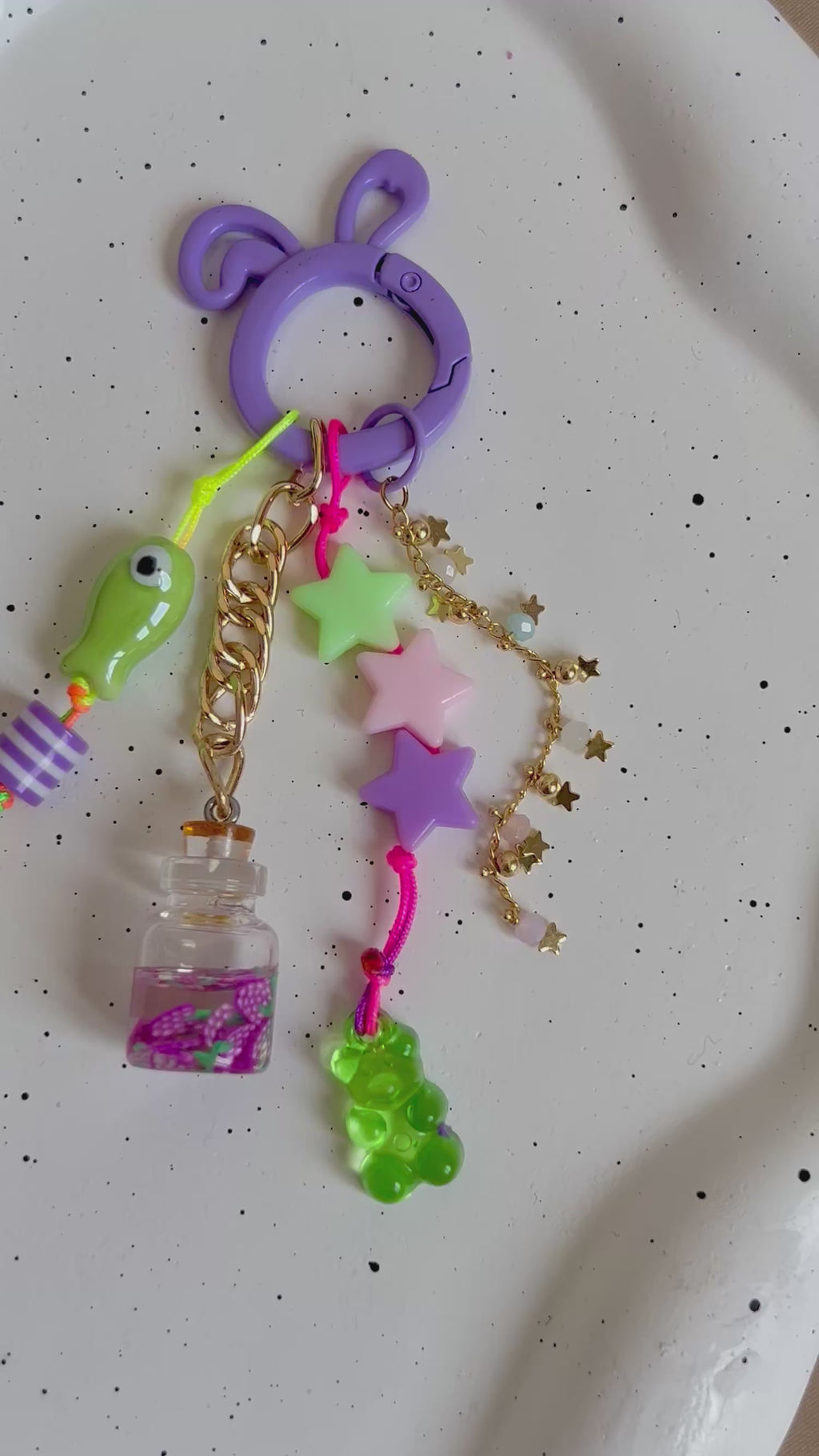 Green Fish Bag Chain
