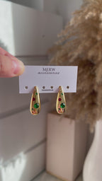 Stones Drop Earring