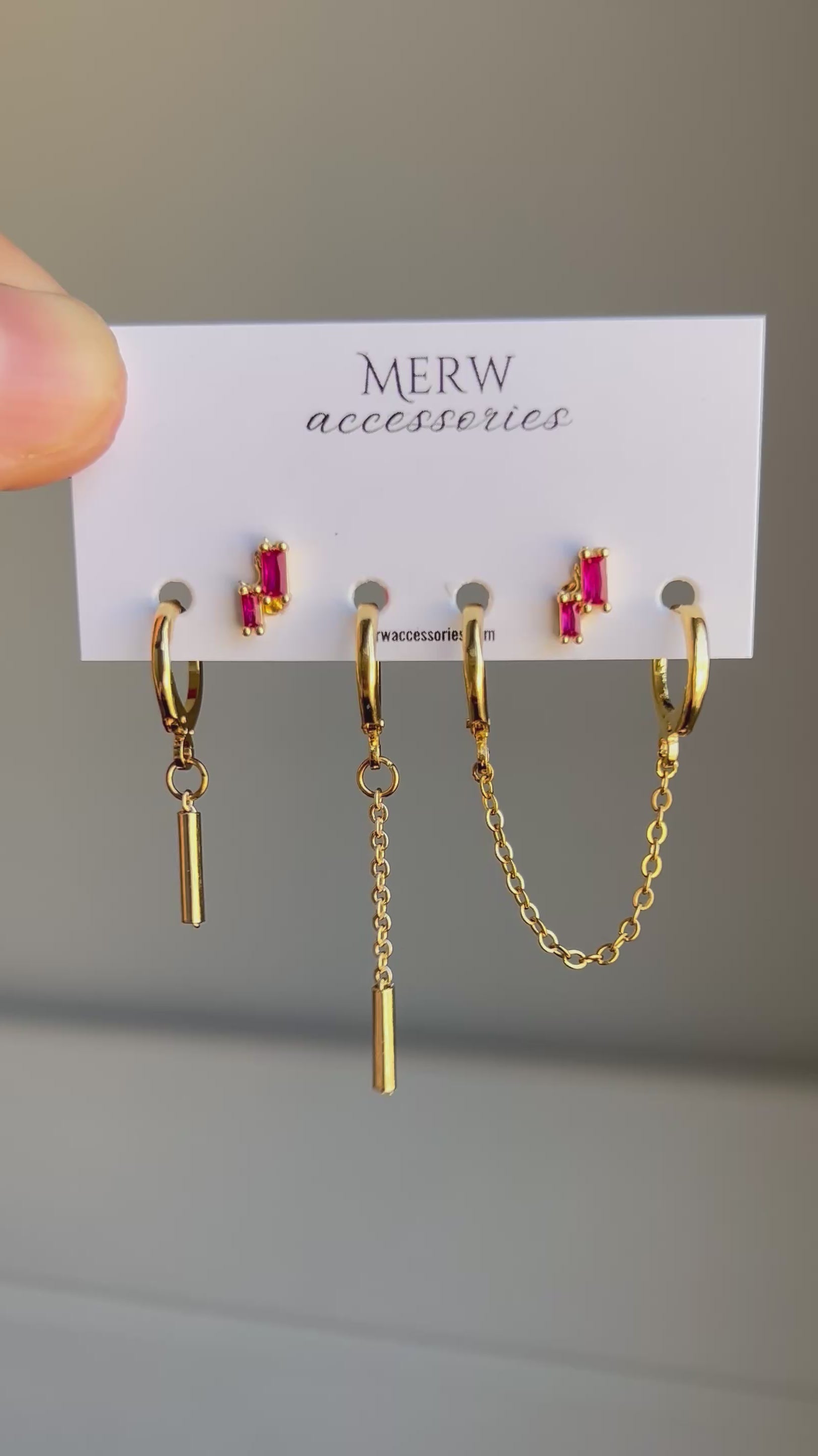 Dot Pink Piercing Set