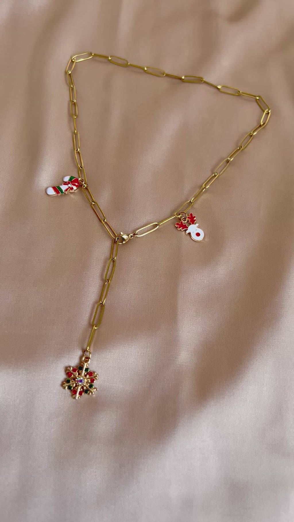 Paper Clip Drop Necklace