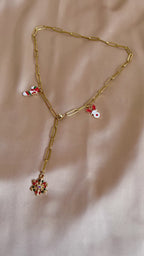 Paper Clip Drop Necklace