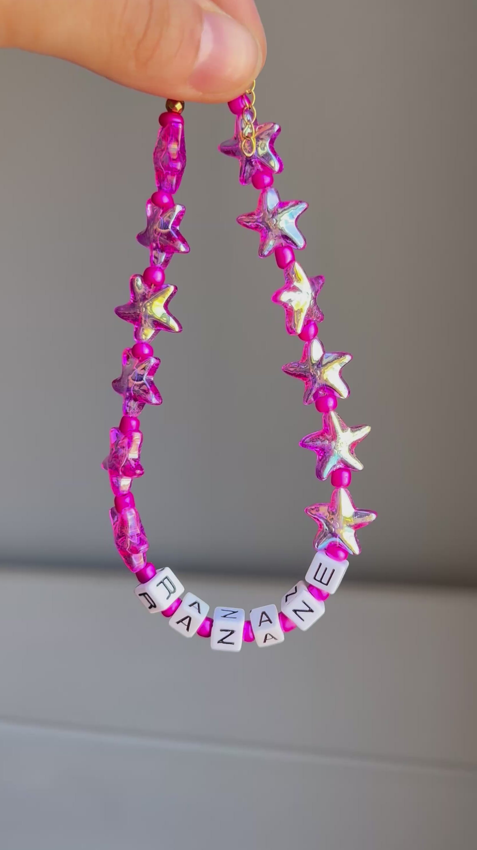 Shiny chocker with letters