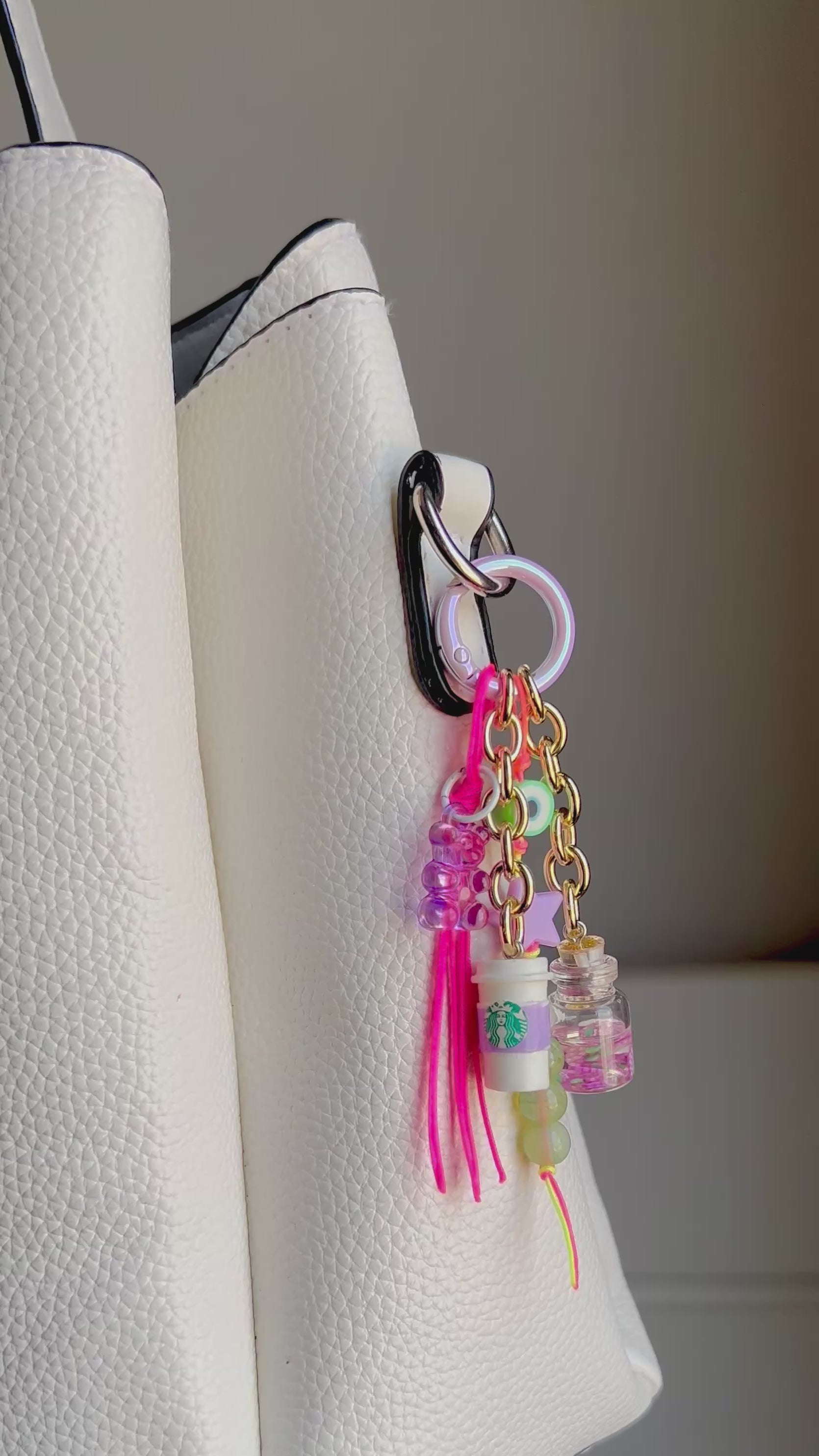 Lavender Starbucks Bag Charm