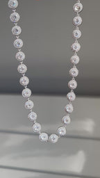 Silver Circles Bright Necklace