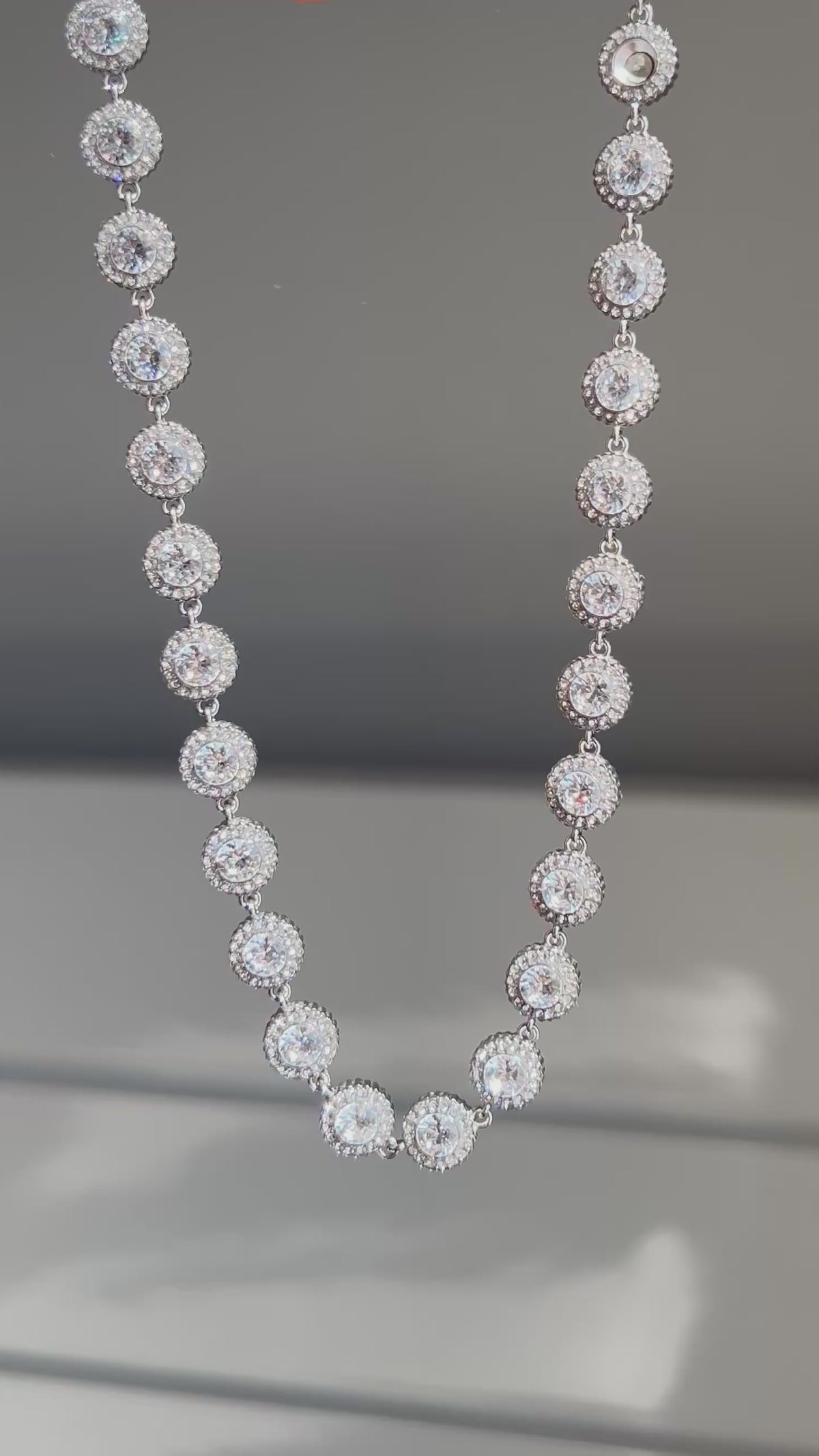 Silver Circles Bright Necklace