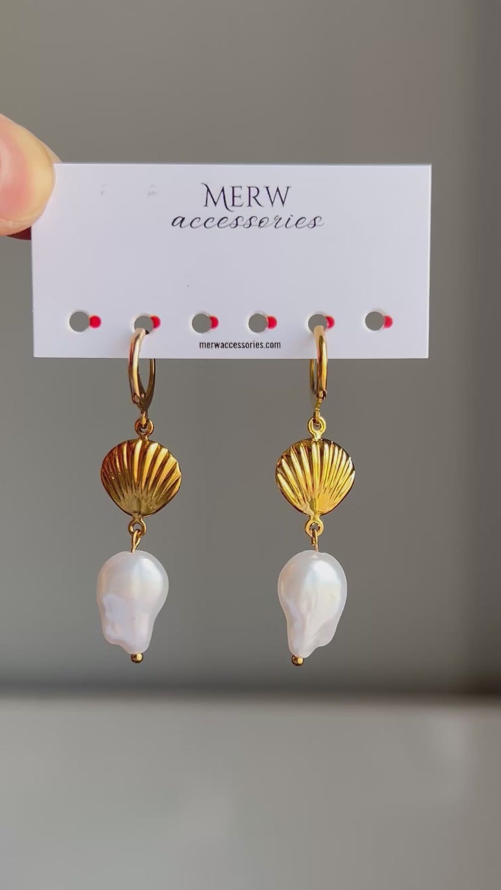 Pearl Shell Stainless Steel Earring
