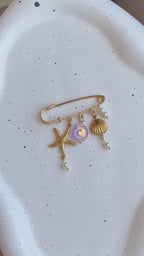 Rose Shell Pin