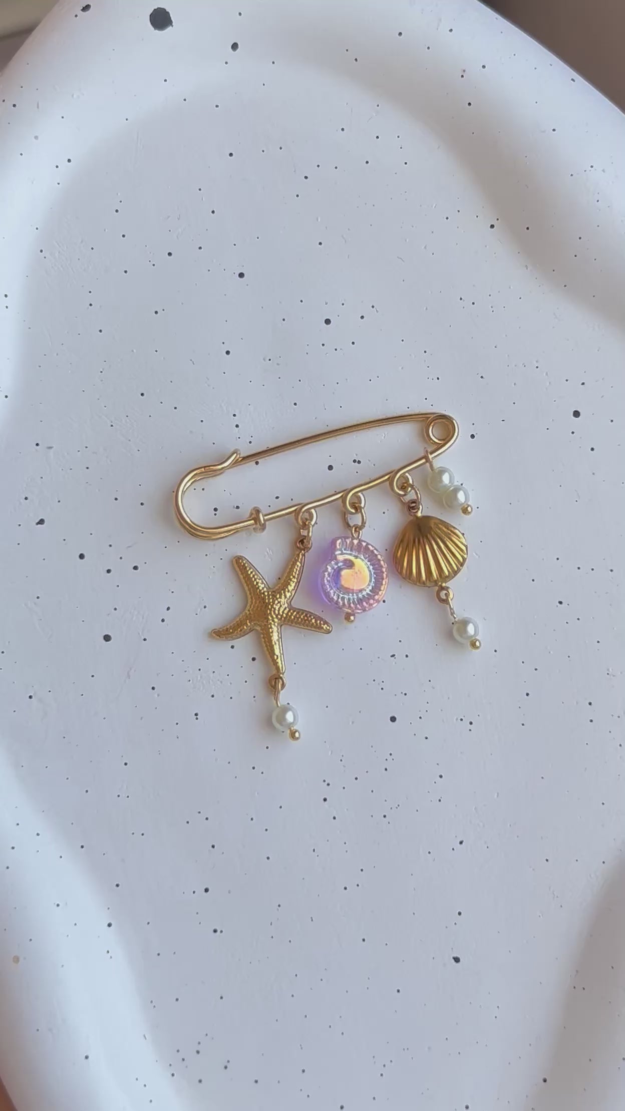 Rose Shell Pin