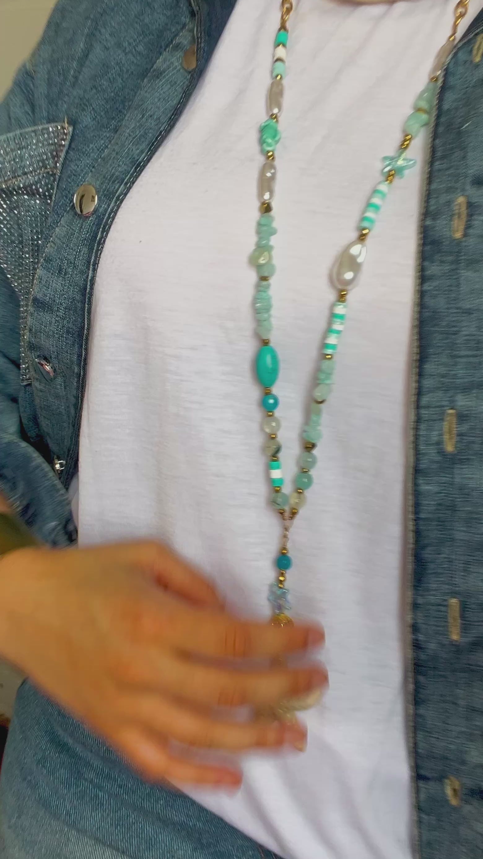 Long Turquoise Necklace