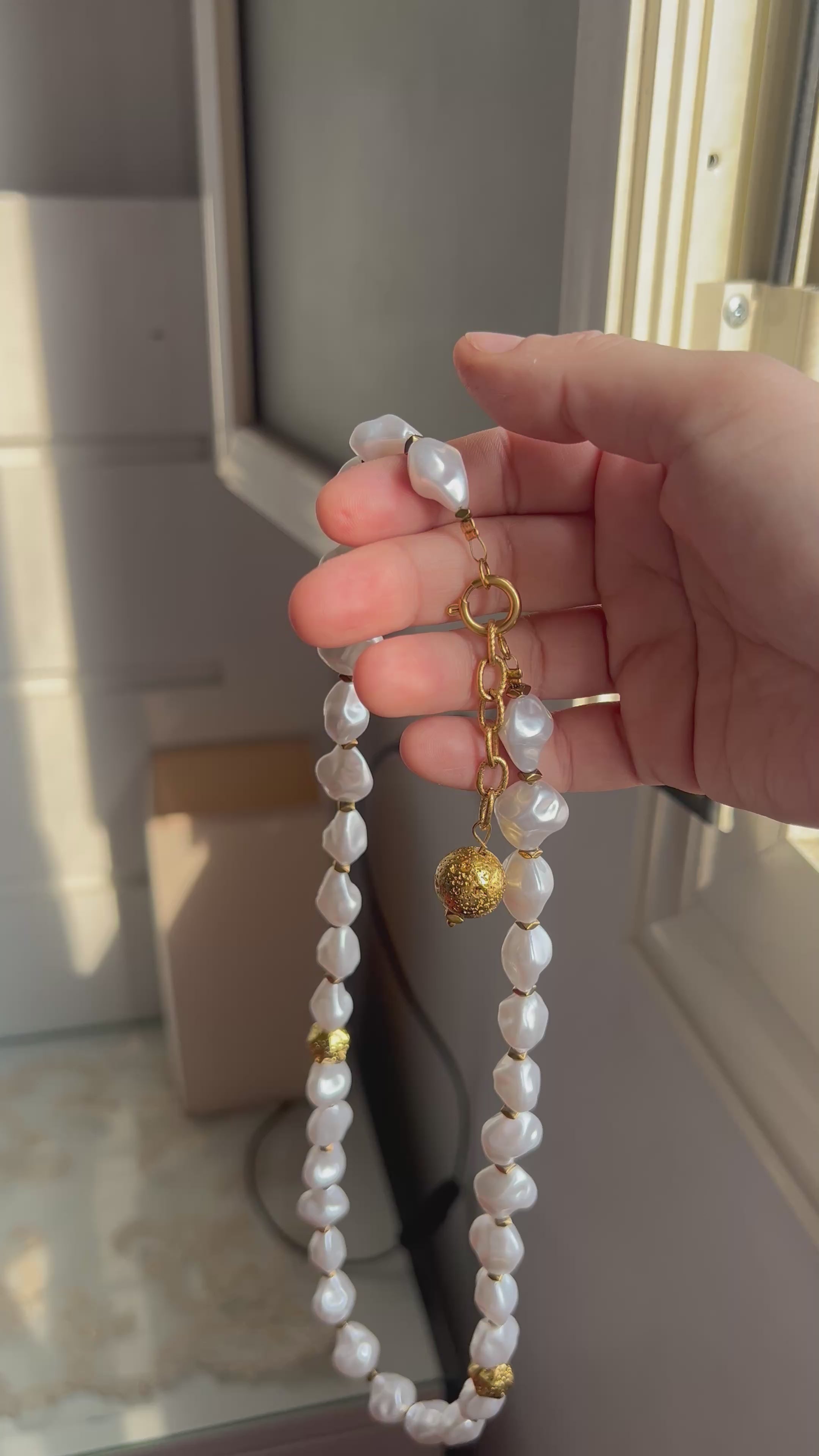 Pearl & Gold Sebha 33 Stones