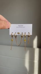 Yellow Stars Piercing Set