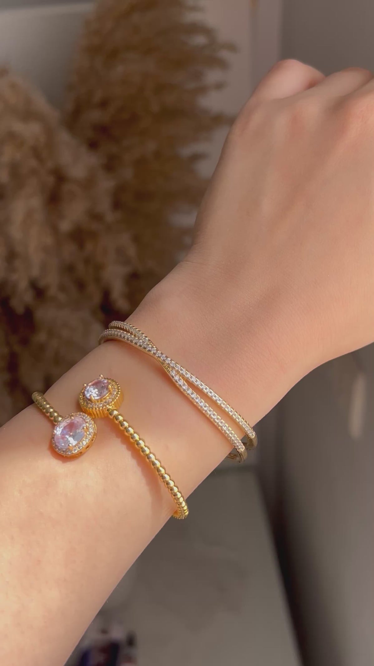 Circle Crystal Bangle
