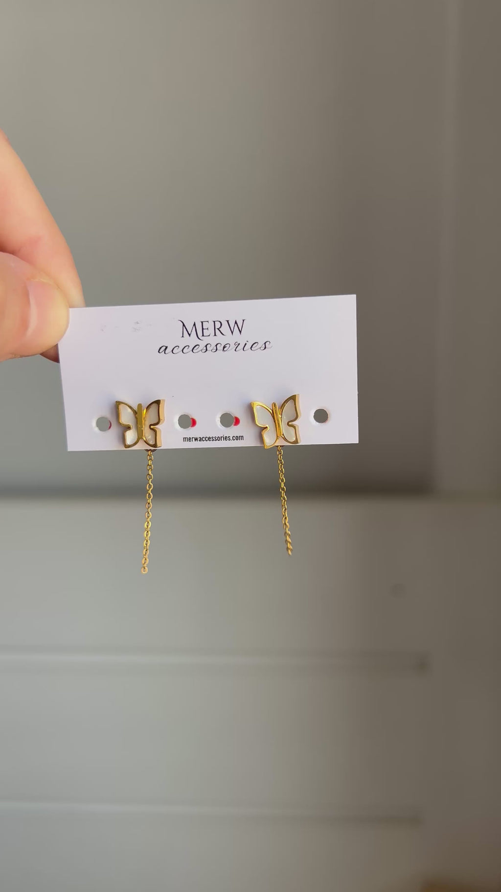 Butterfly Chain Earring