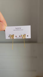 Butterfly Chain Earring