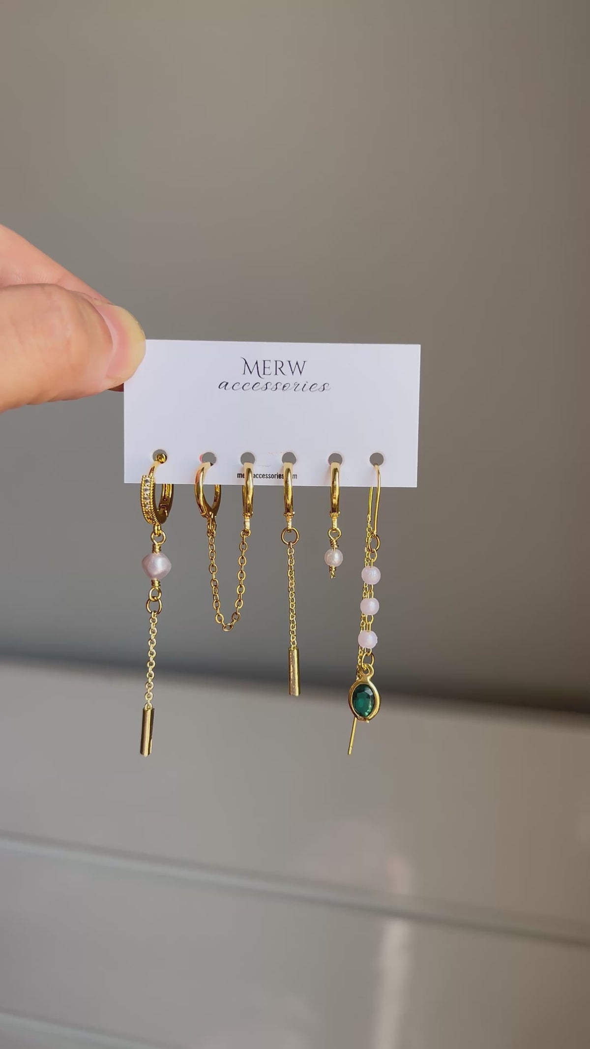 Pear Emerald Set