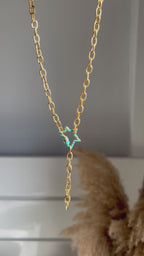 Colorful Star Drop Necklace