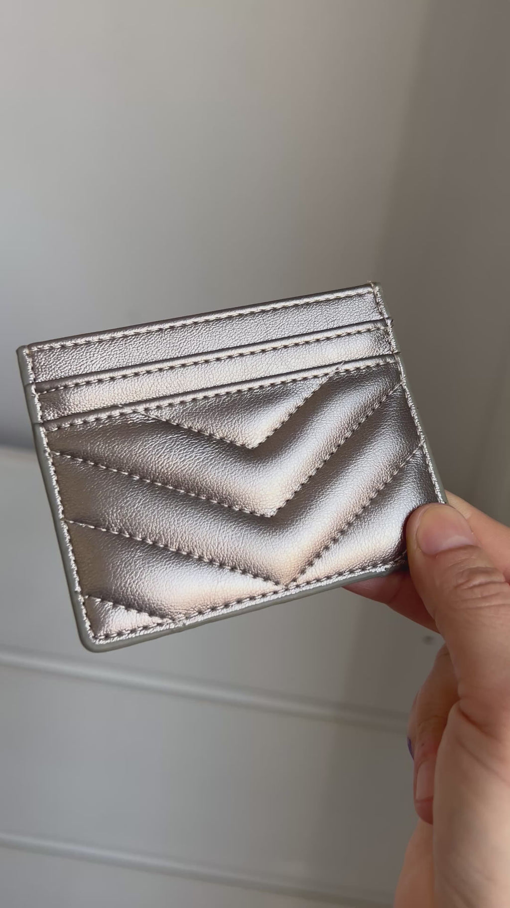 Mirror G Silver Cardholder
