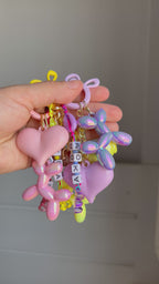 Yellow Bag Chain with Letters