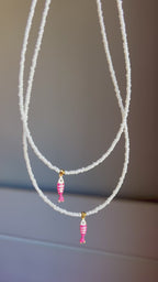 Pink fish Necklace