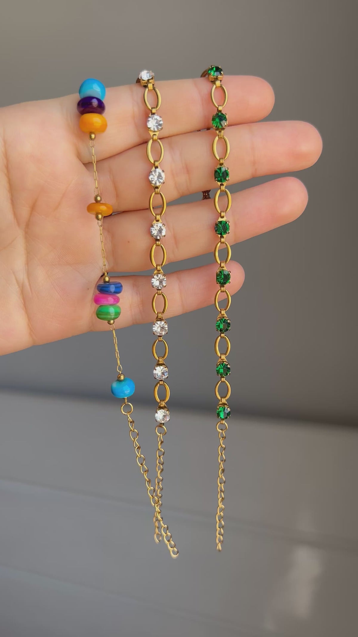 Bright Emerald Anklet