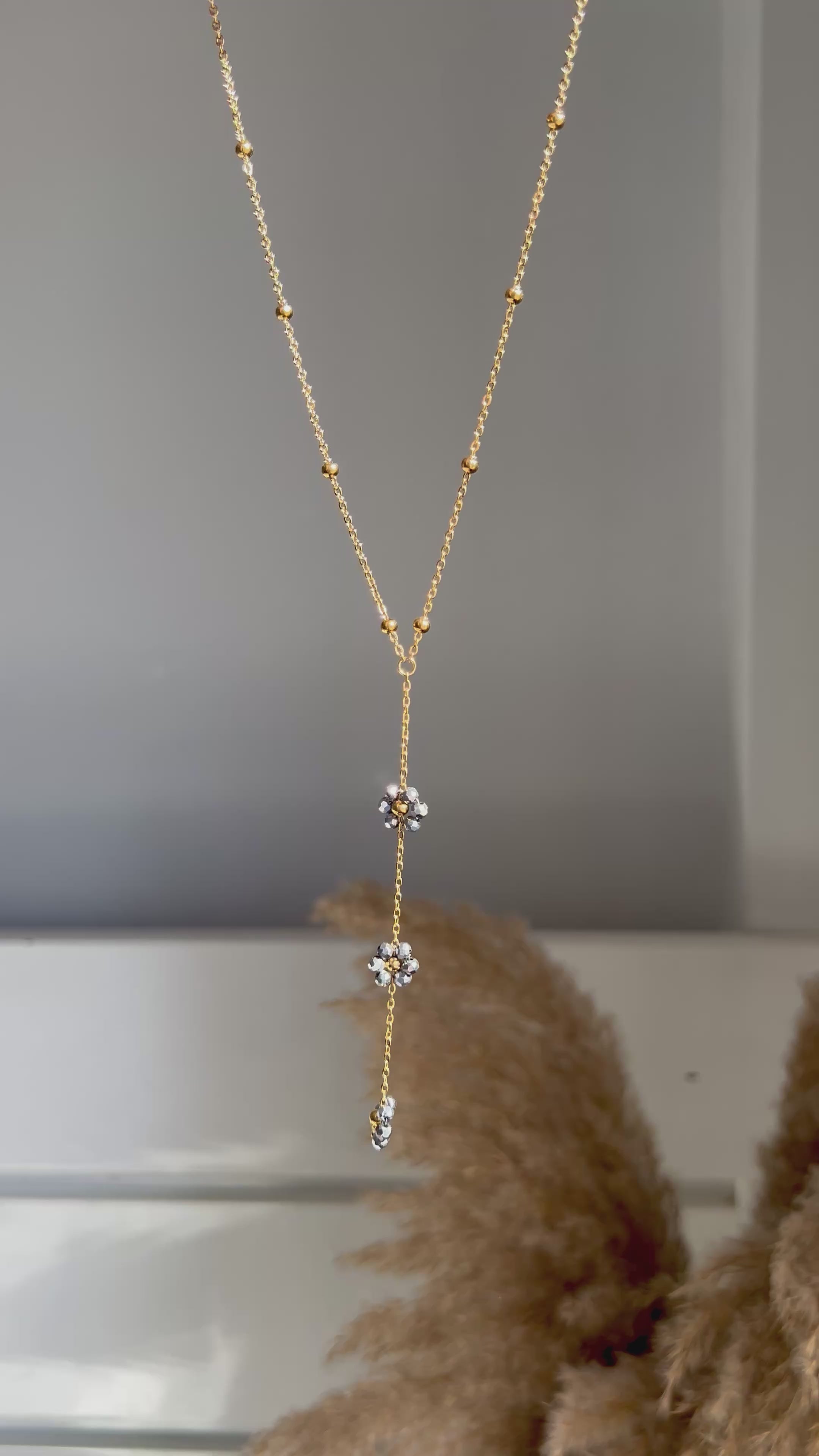 Floral Drop Necklace