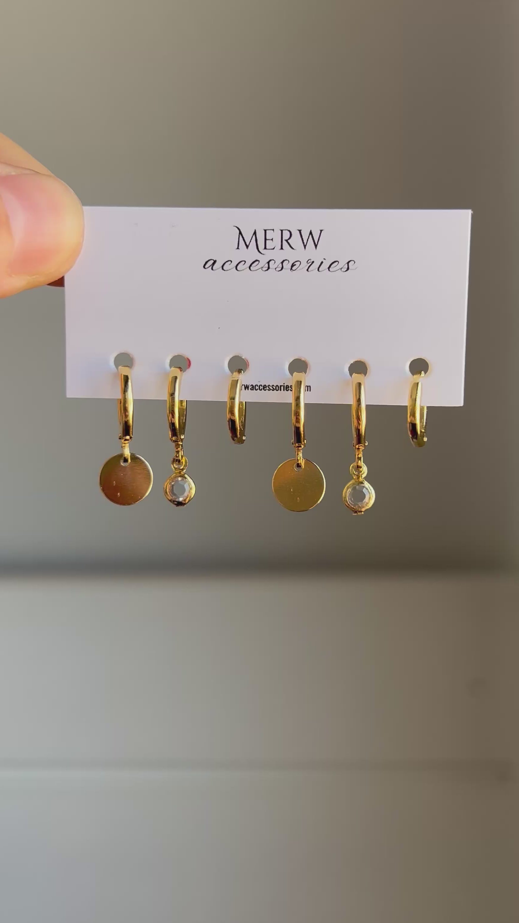 D Circle Crystal Piercing Set