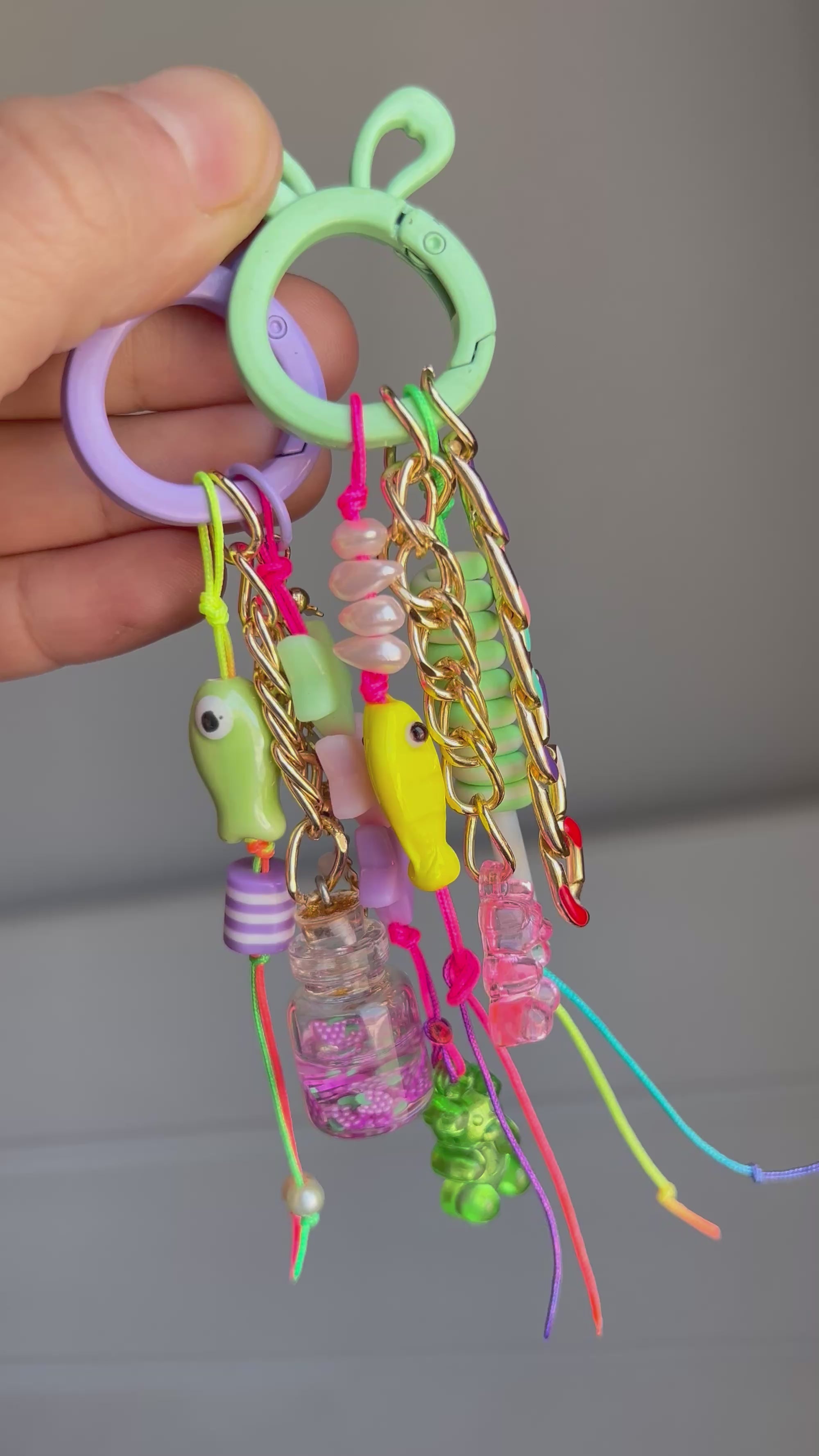 Green Fish Bag Chain