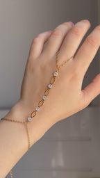 Bright Crystal Hand Chain