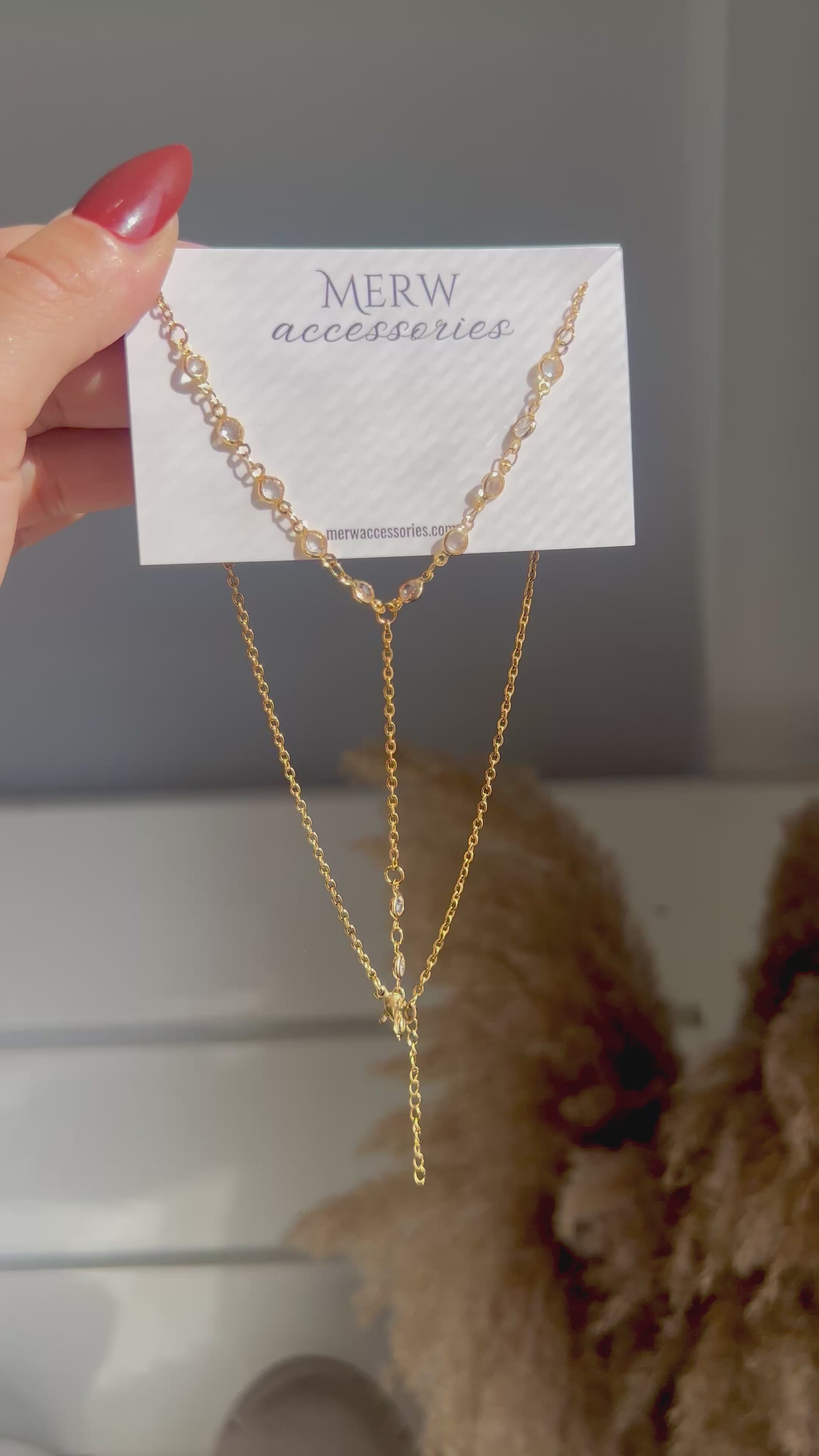 Crystal Drop Necklace