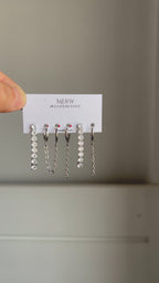 Tennis silver Piercing set