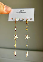 White star earring