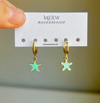 Aqua Star Earring