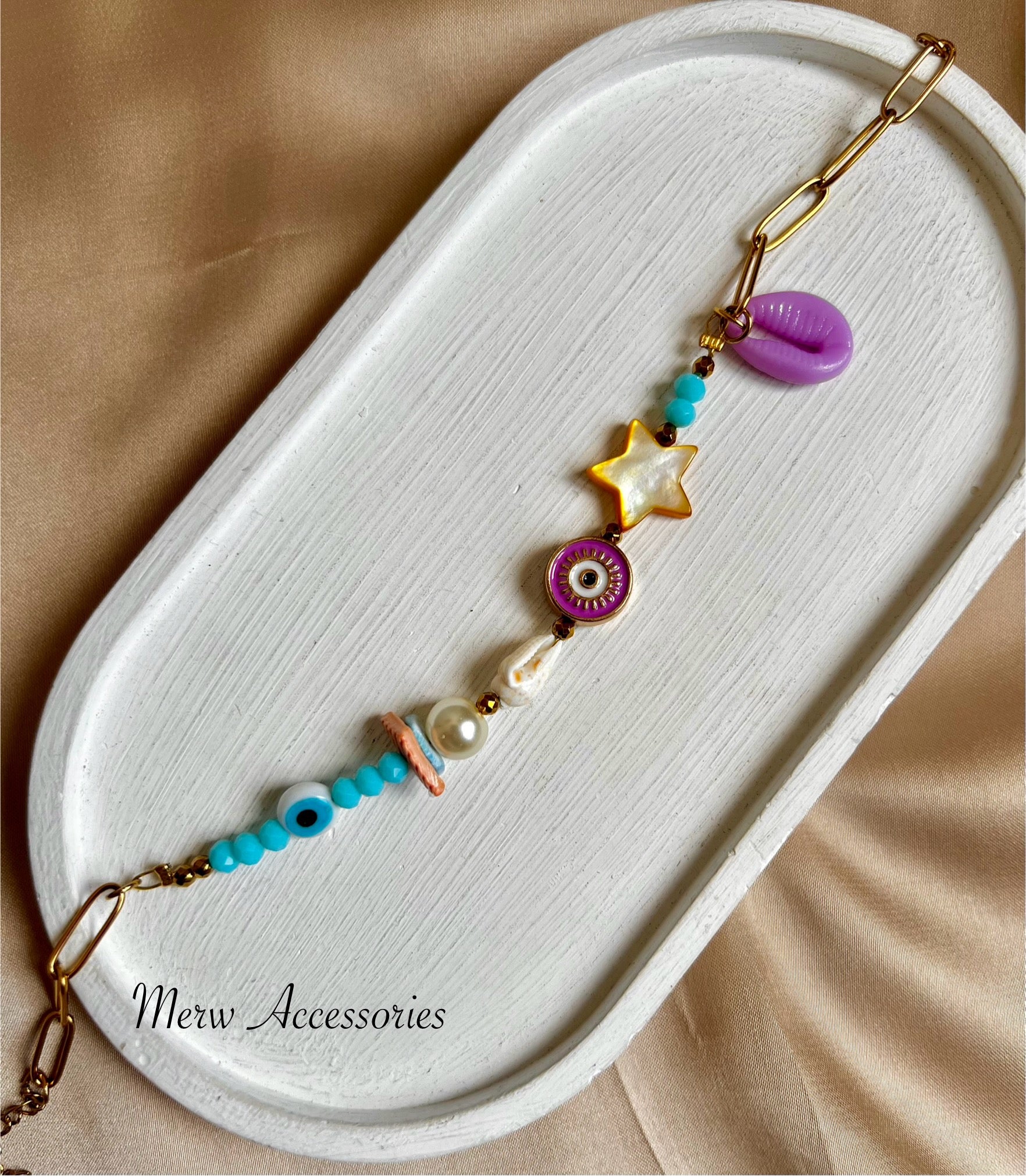 Purple Eye Anklet