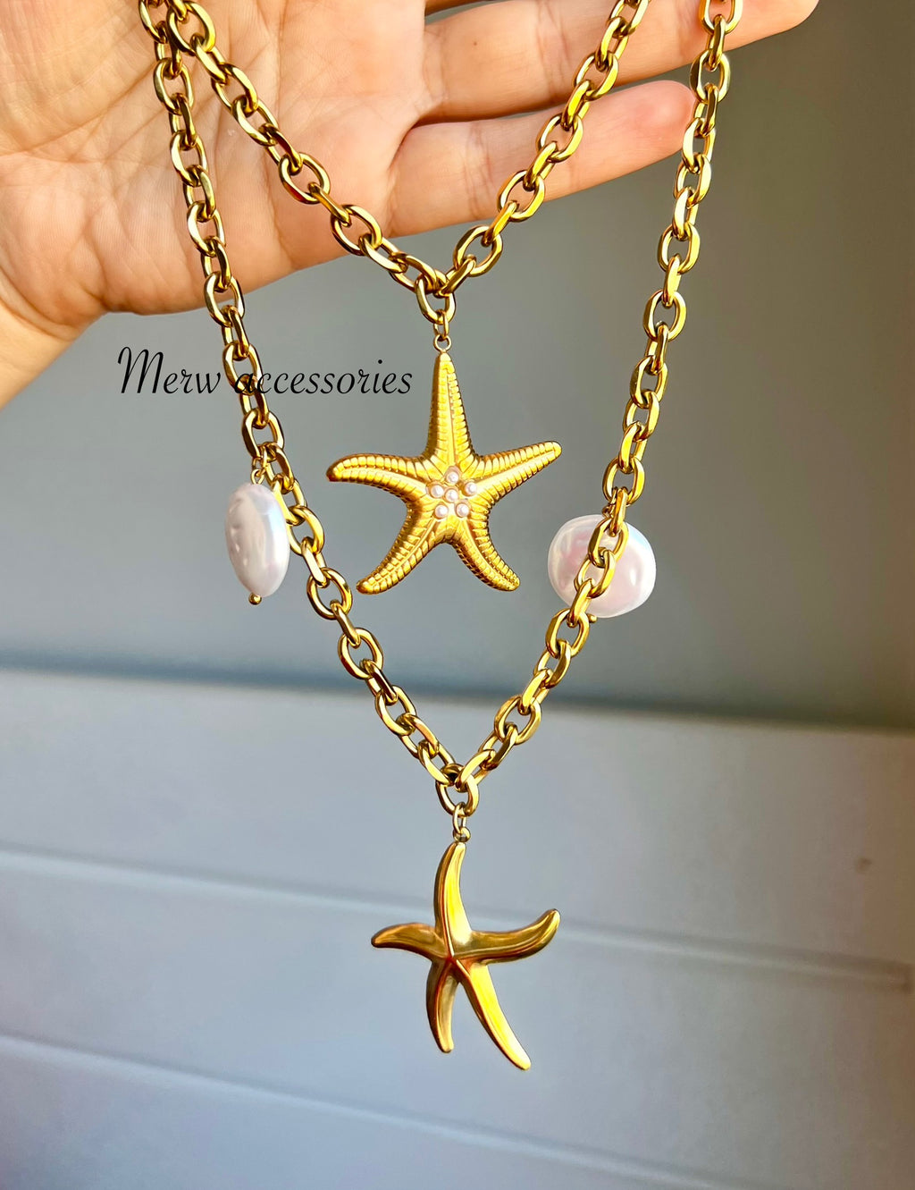 Starfish necklaces
