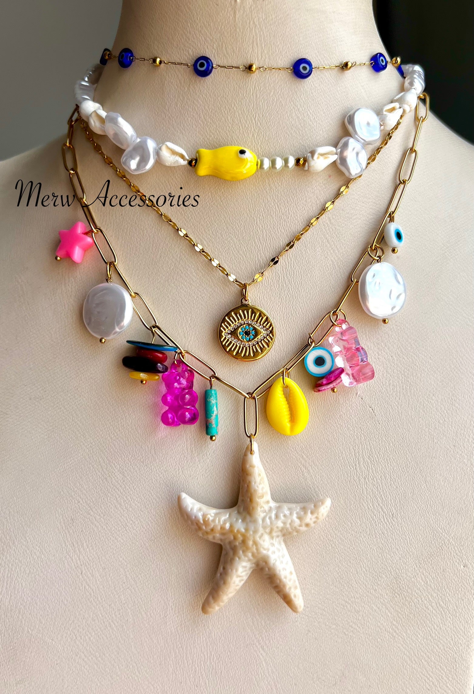 Colorful Necklaces Set