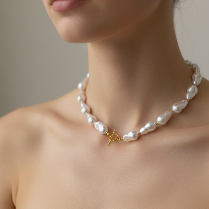 Plain Pearl Chocker