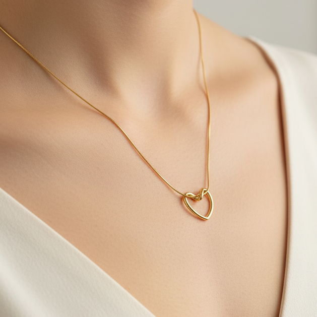 Empty Heart Necklace