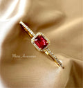 Red Stone Bangle