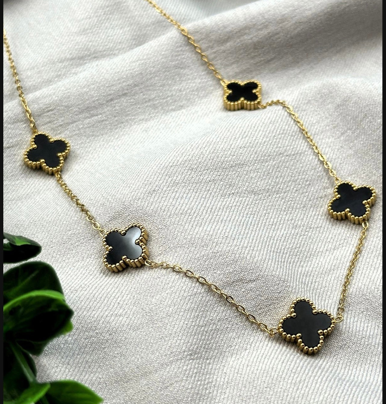 Black V Necklace